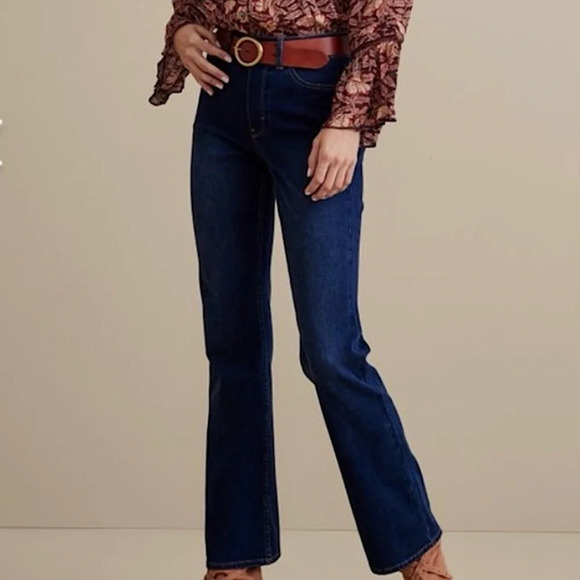 Ultimate Denim Pull On Bootcut Soft Surroundings Tidal Blue Wash XL 18 NEW - Picture 1 of 16